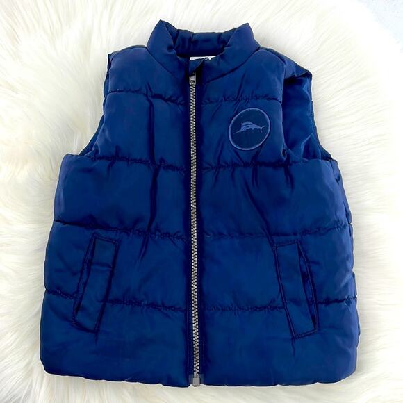 Tommy Bahama Puffer Vest - Navy - 24 Months - Picture 1 of 8